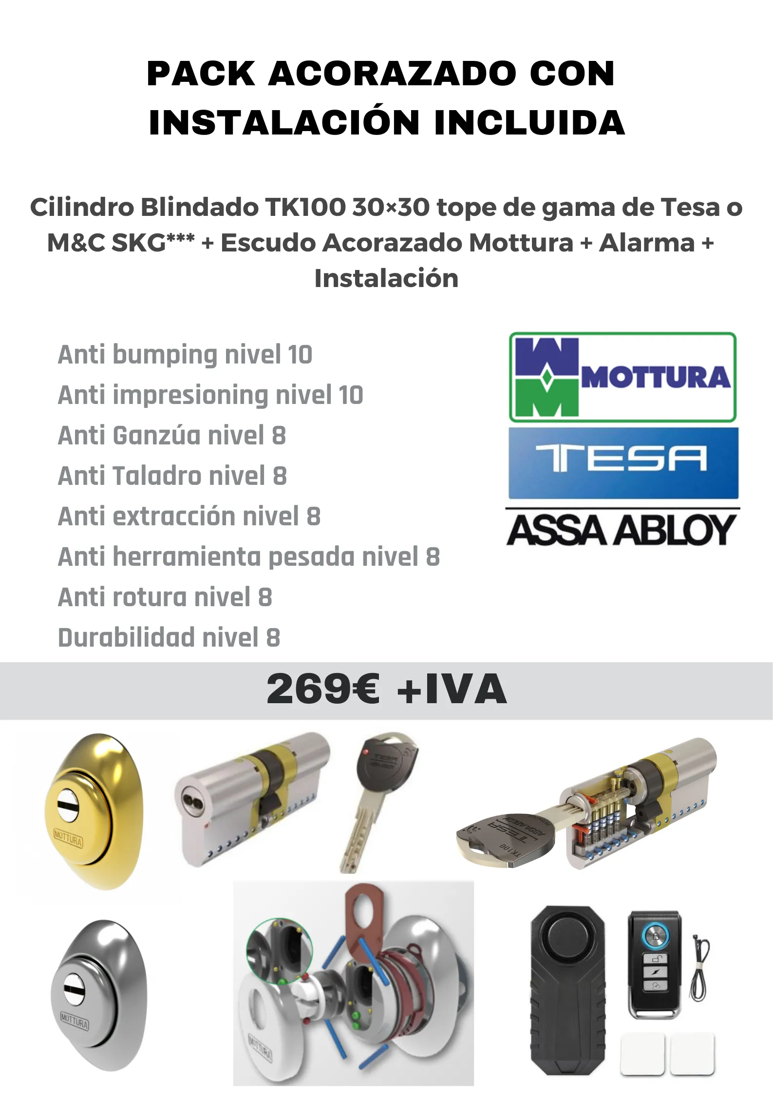 Pack Seguridad 2 - Escudo + Bombín Premium